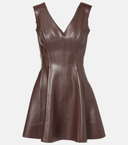 Norma Kamali Faux leather minidress