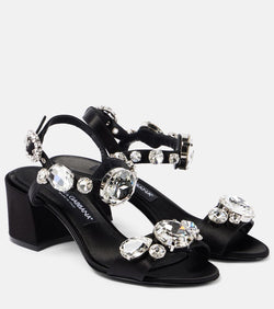 Dolce & Gabbana Keira 60 embellished satin sandals