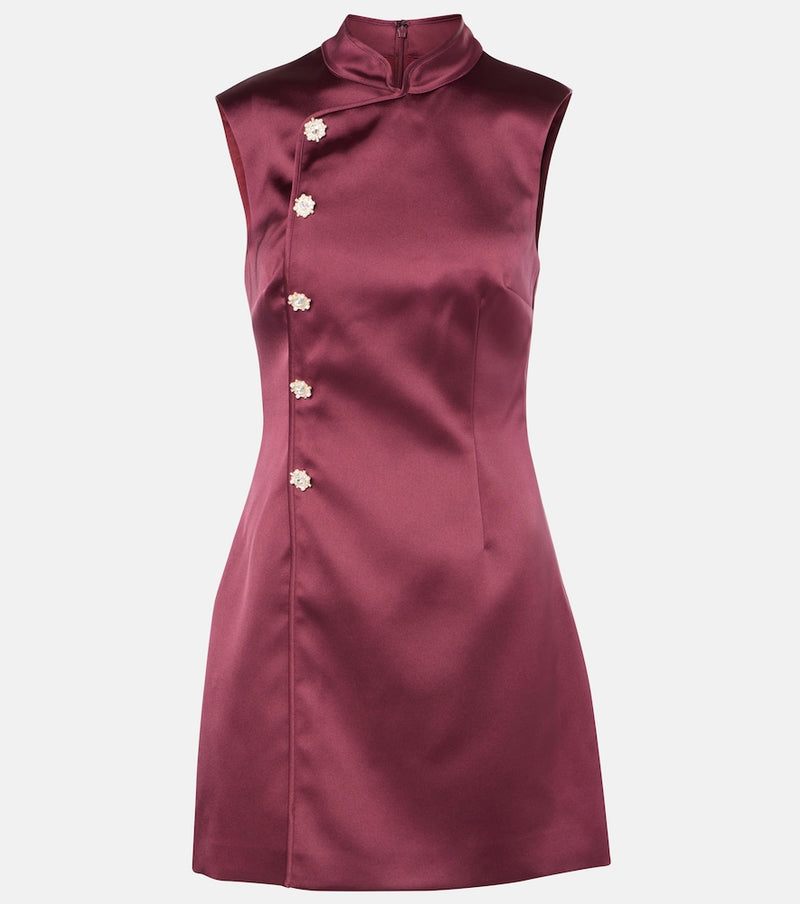Self-Portrait Satin minidress