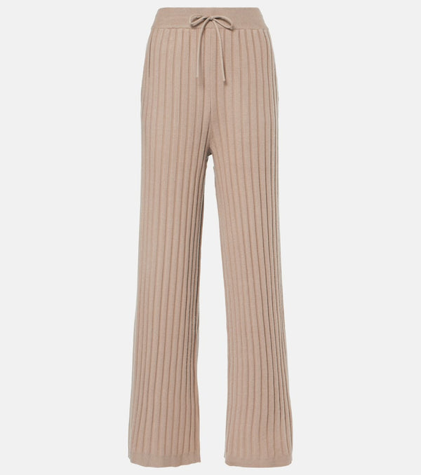 Varley Simeon ribbed-knit wide-leg pants