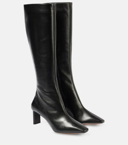 Aquazzura Zenn 65 leather knee-high boots