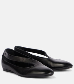 Khaite Diana cutout leather ballet flats