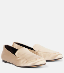 Khaite Monroe satin loafers