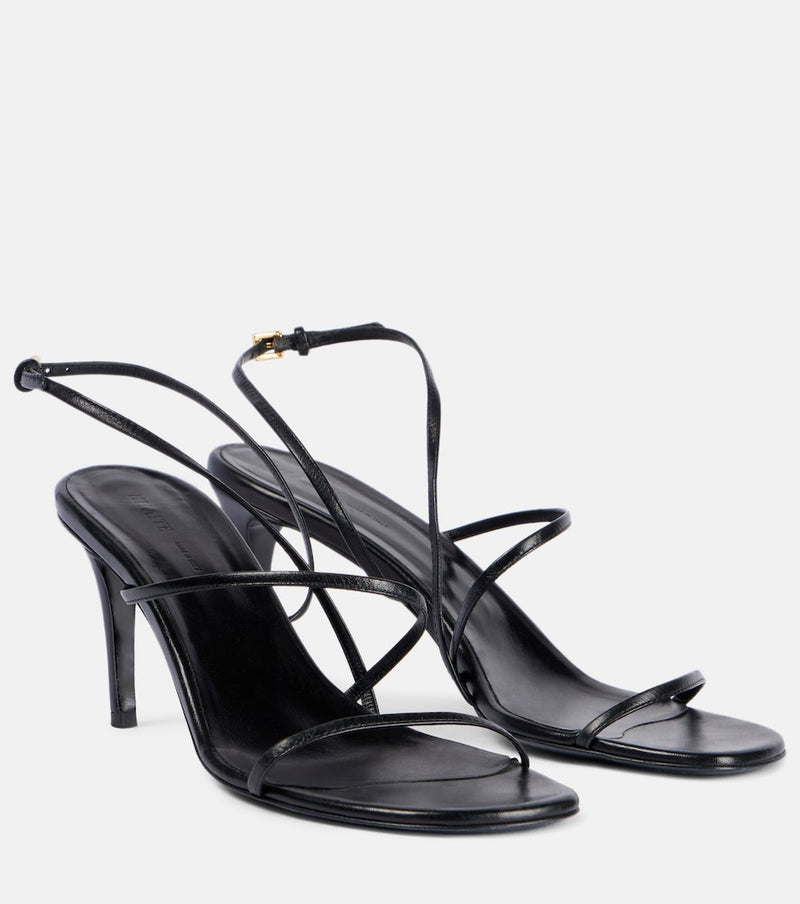 Khaite Loop 75 leather sandals