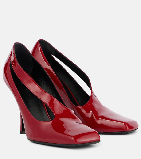 Khaite Eva cutout patent leather pumps