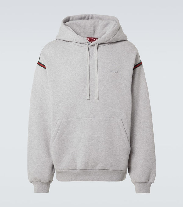 Gucci Web cotton jersey hoodie