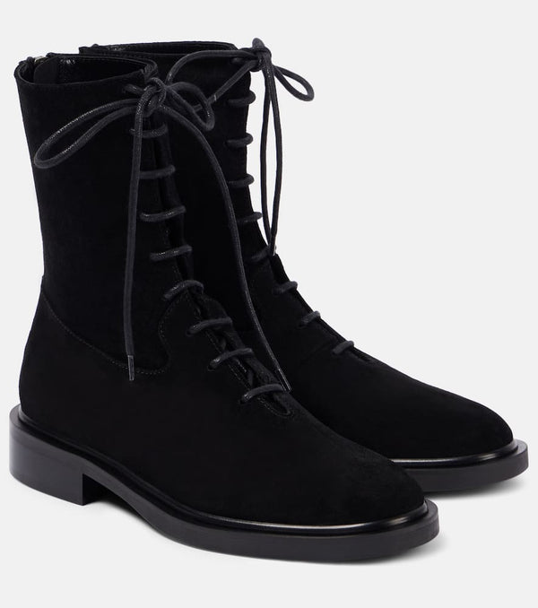 A. Emery Daijah suede combat boots