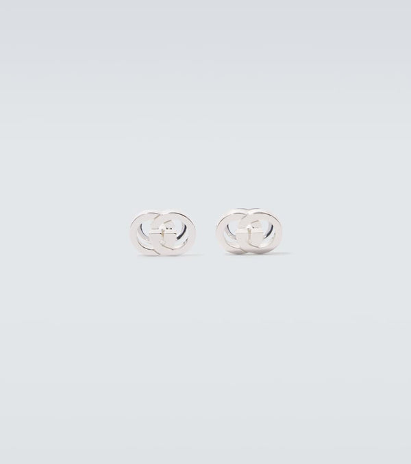 Gucci Interlocking G sterling silver cufflinks