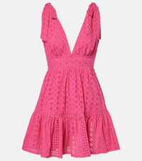 Poupette St Barth Cara broderie anglaise cotton minidress