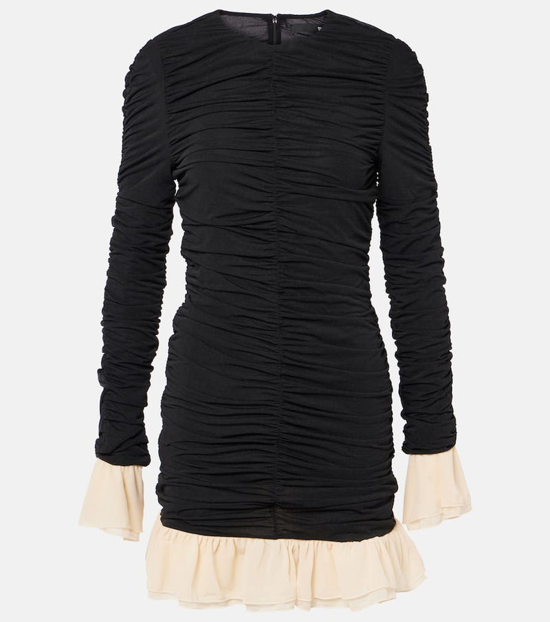 Rotate Ruffled ruched minidress