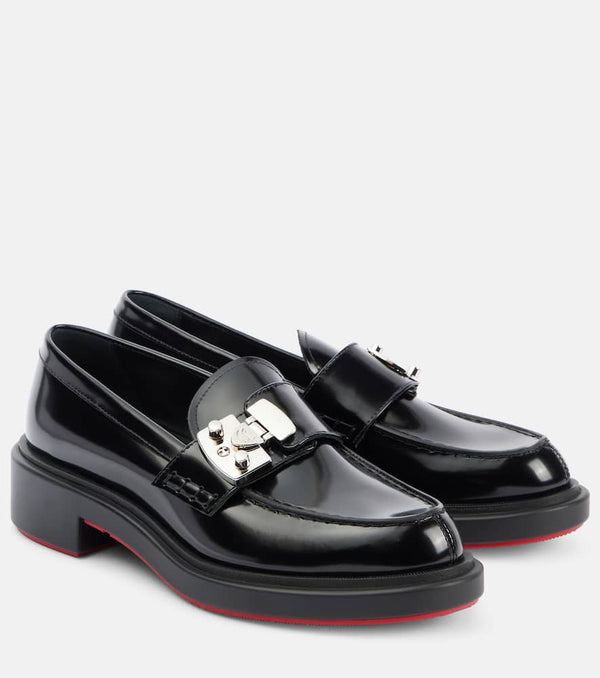 Christian Louboutin Urban Moc Lock leather loafers