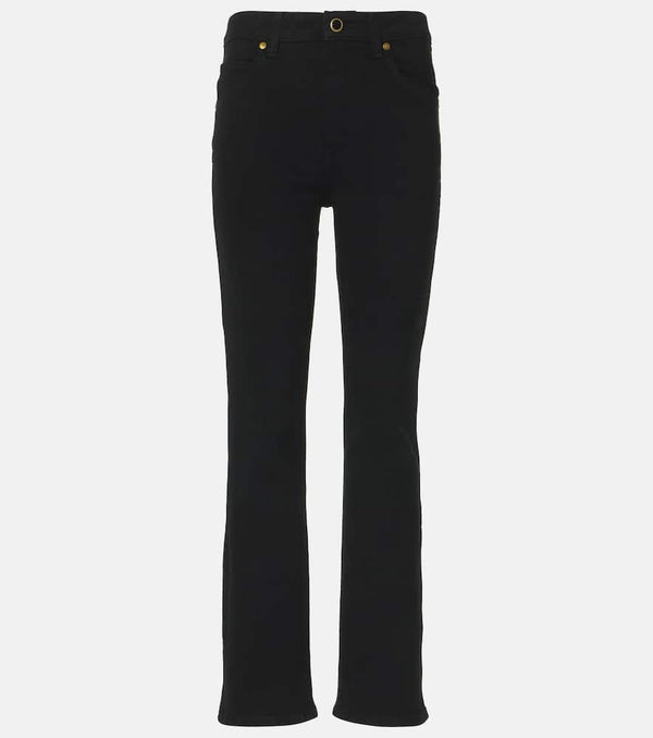 Khaite Vivian high-rise bootcut jeans