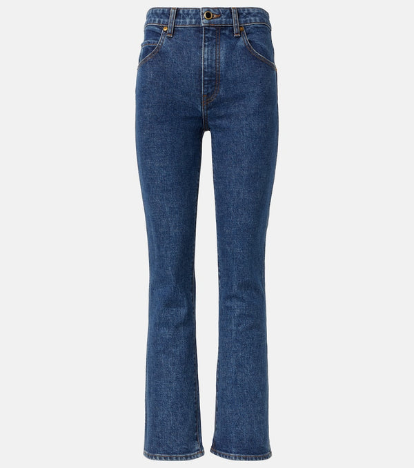 Khaite Vivian cropped bootcut jeans