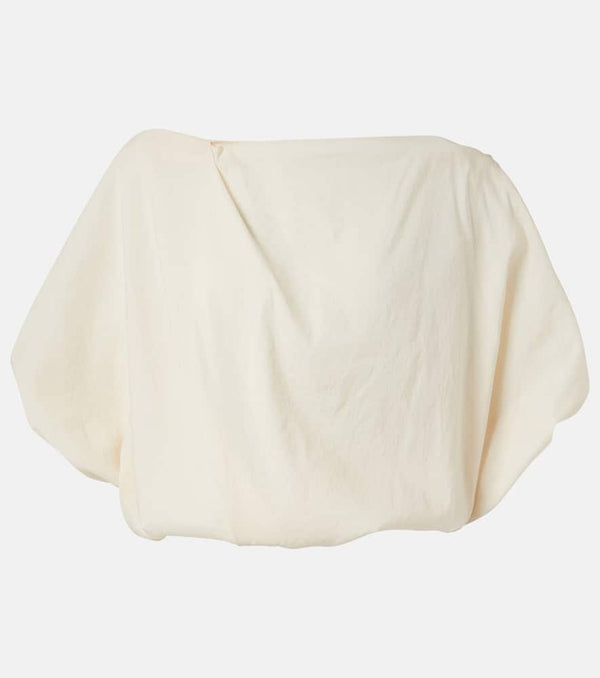 Khaite Niles cotton and silk organza top