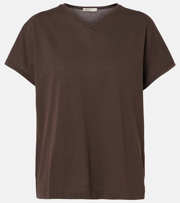 Khaite Devra cotton-blend jersey T-shirt