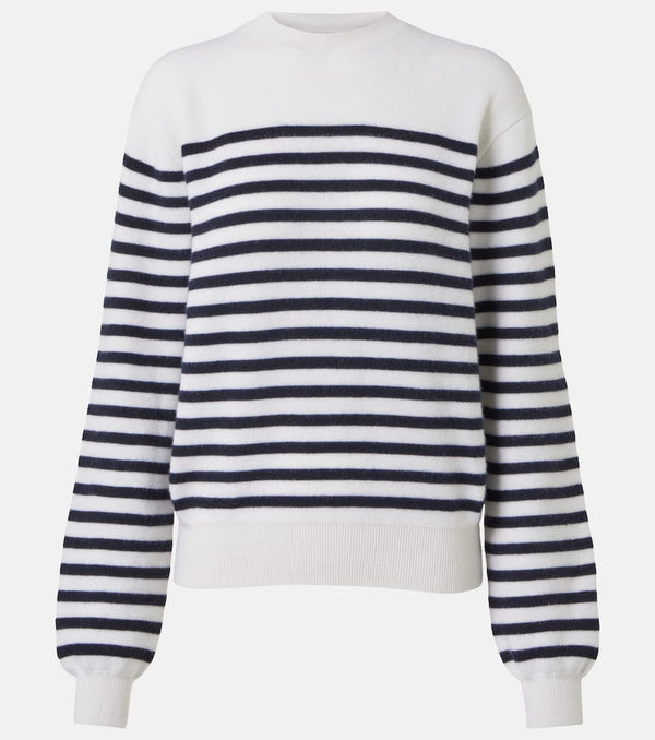 Khaite Viola striped cashmere-blend sweater