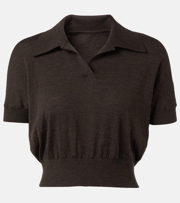 Khaite Morgane wool-blend polo shirt