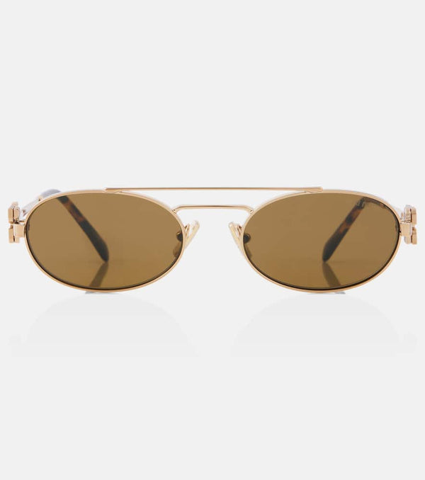 Miu Miu Logo oval sunglasses