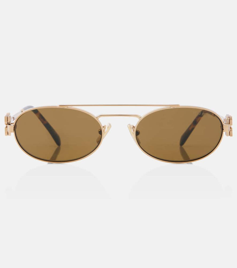 Miu Miu Logo oval sunglasses