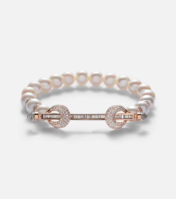 Ananya Chakra 18kt rose gold bracelet with gemstones