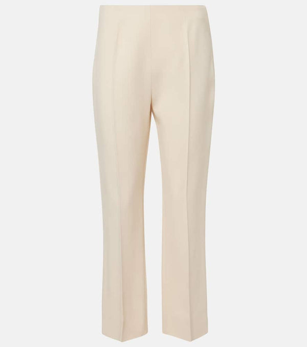 Prada High-rise sablé slim pants