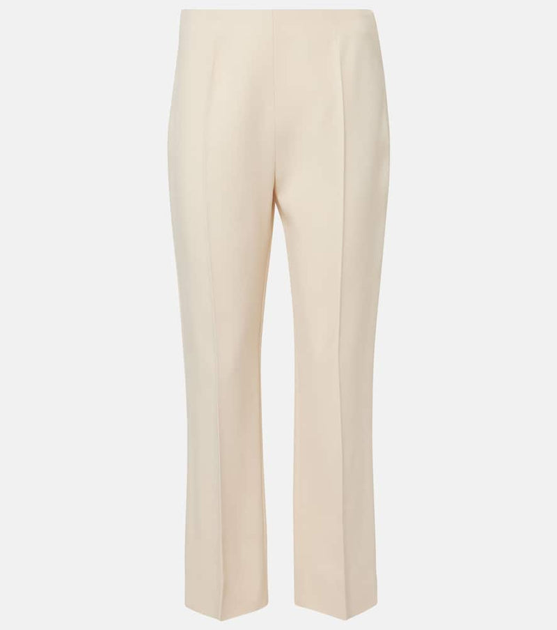 Prada High-rise sablé slim pants