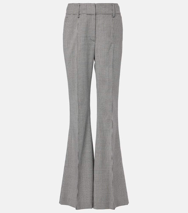 Gabriela Hearst Rhein houndstooth wool flared pants