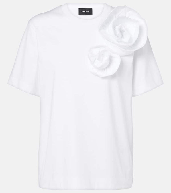 Simone Rocha Boy floral-appliqué cotton T-shirt