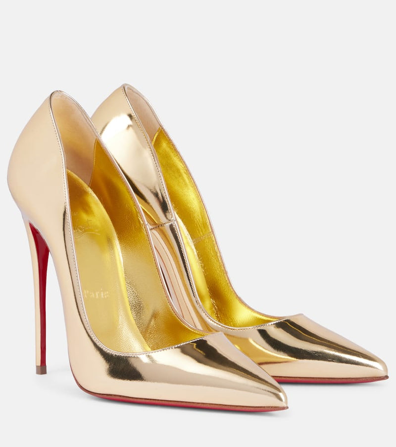 Christian Louboutin Kate Max mirrored leather pumps