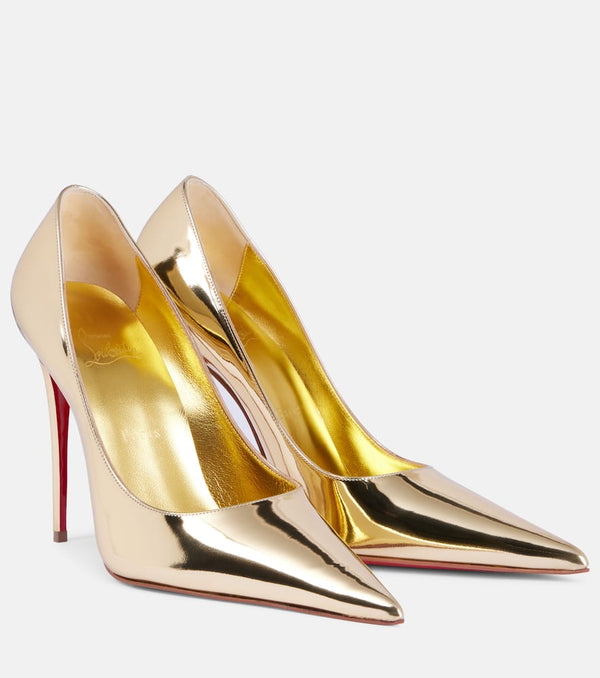 Christian Louboutin So Kate mirrored leather pumps