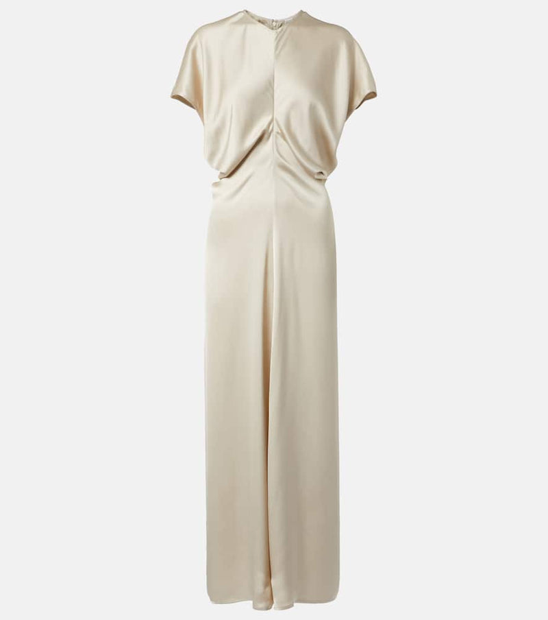 Toteme Bridal Slouch draped satin maxi dress