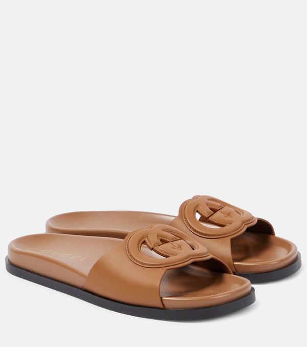 Gucci Gucci Cut leather sandals