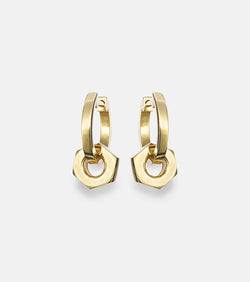 Ileana Makri Nut 18kt gold earrings