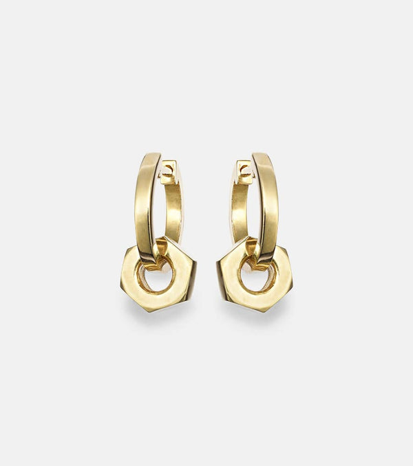 Ileana Makri Nut 18kt gold earrings