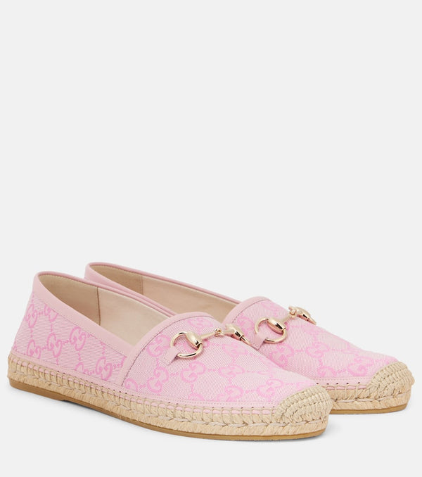 Gucci Horsebit GG Canvas espadrilles