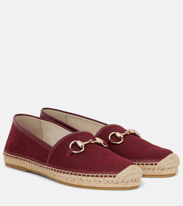 Gucci Horsebit GG Canvas espadrilles