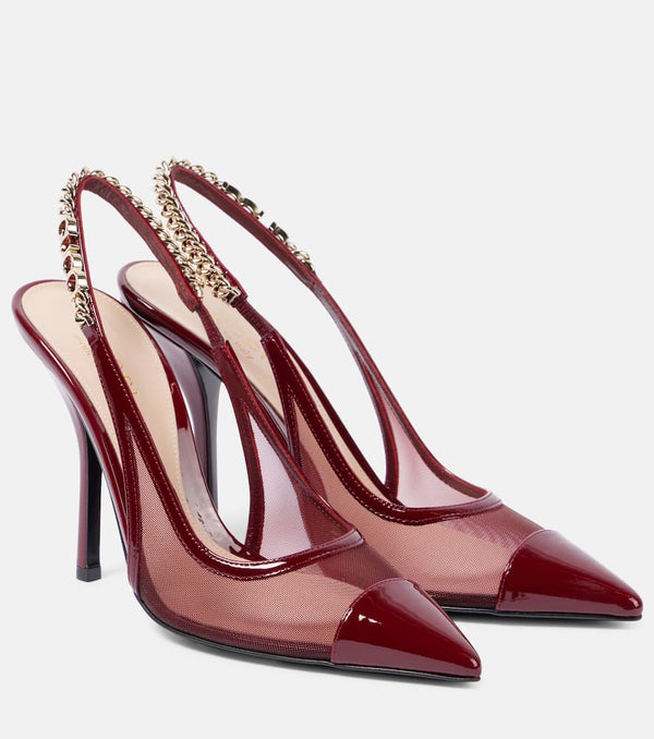 Gucci Signoria 105 mesh slingback pumps