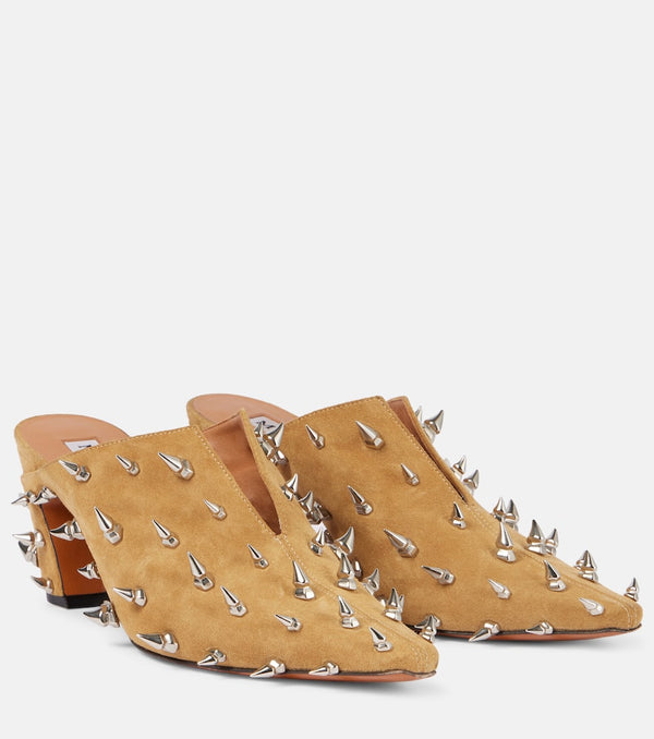 Alexander McQueen Studded suede mules