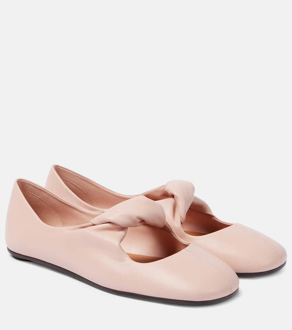 Alexander McQueen Leather ballet flats