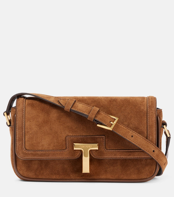 Tom Ford Wallis Mini suede crossbody bag