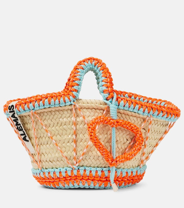 Alémais Luis Mini macramé basket bag