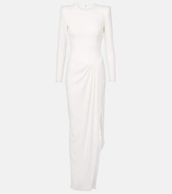 Alex Perry Asymmetric draped crêpe gown