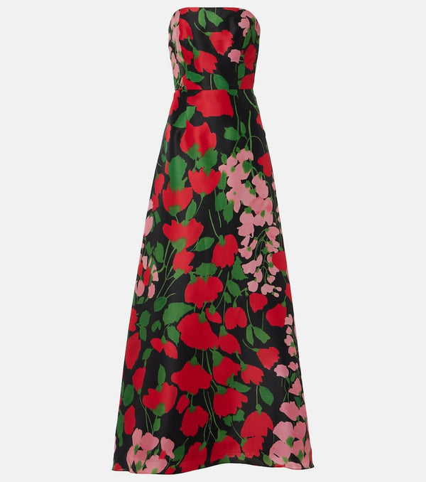 Carolina Herrera Strapless silk gown