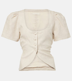 Faithfull Emma linen top