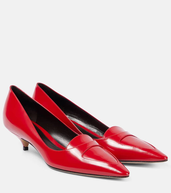 The Row Viv leather pumps