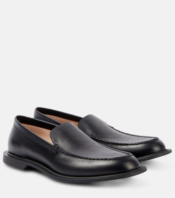 The Row Nic leather loafers