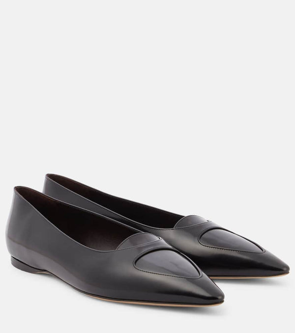 The Row Viv leather ballet flats