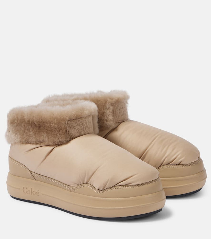 Chloe Polar shearling-lined ankle boots