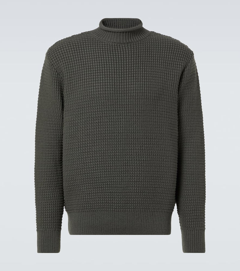 Sunspel Fisherman waffle-knit wool sweater