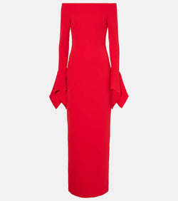 Solace London Amalie off-shoulder gown